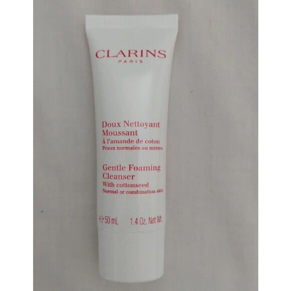2 PACK Clarins Gentle Foaming Cleanser with Cottonseed 1.4 oz sealed - Picture 3 of 4